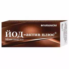 Йод-Актив Плюс, таблетки, 0.25 г, №80 | интернет-аптека Farmaco.ua