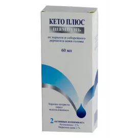 Кето Плюс, шампунь, 60 мл | интернет-аптека Farmaco.ua