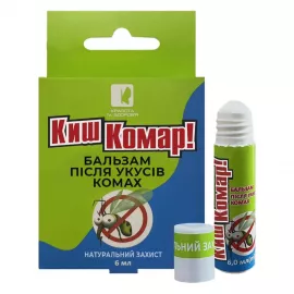 Кыш Комар, бальзам после укусов насекомых роликовый, 6 мл | интернет-аптека Farmaco.ua