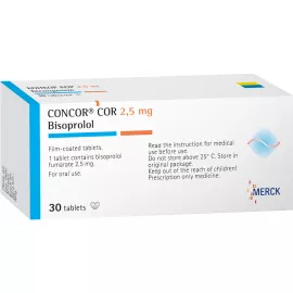 Конкор Кор, таблетки покрытые оболочкой, 2.5 мг, №30 | интернет-аптека Farmaco.ua