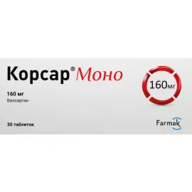 Корсар Моно, таблетки, 160 мг, №30 (10х3) | интернет-аптека Farmaco.ua