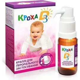 Кроха Д3, краплі для перорального застосування, флакон з дозатором 10 мл | интернет-аптека Farmaco.ua