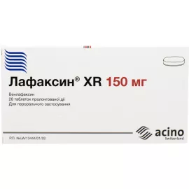 Лафаксин® XR, таблетки пролонгированного действия, 150 мг, №28 | интернет-аптека Farmaco.ua