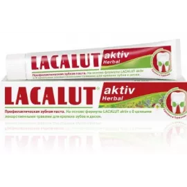 Lacalut Aktiv Herbal, паста зубна, 75 мл | интернет-аптека Farmaco.ua