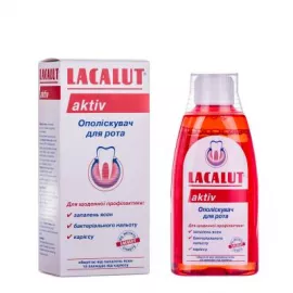 Lacalut Aktiv, ополіскувач, для ротової порожнини, 300 мл | интернет-аптека Farmaco.ua