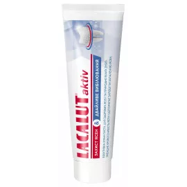 Lacalut Aktiv Защита дёсен + Бережное отбеливание, паста зубная, 75 мл | интернет-аптека Farmaco.ua