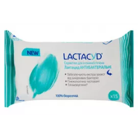 Лактацид, салфетки антибактериальные для интимной гигиены, №15 | интернет-аптека Farmaco.ua