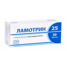 Ламотрин 25, таблетки, 25 мг, №30 (3х10) | интернет-аптека Farmaco.ua