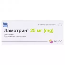 Ламотрин, таблетки дисперговані, 25 мг, №30 (10х3) | интернет-аптека Farmaco.ua