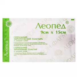 Леопед, пластир, хірургічний, стерильний, на нетканній основі, 9 см х 15 см, №1 | интернет-аптека Farmaco.ua