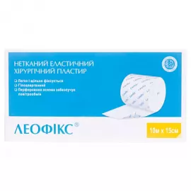 Леофикс, пластырь, хирургический, эластичный на нетканной основе, 10 м х 15 см, №1 | интернет-аптека Farmaco.ua