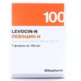 Левоцин-Н, розчин для інфузій, 500 мг/100 мл, флакон 100 мл | интернет-аптека Farmaco.ua