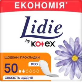 Lidie by Kotex Camomile Deo Normal, прокладки ежедневные, №50 | интернет-аптека Farmaco.ua