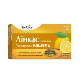 Линкас, пастилки со мёда и лимона, №16 | интернет-аптека Farmaco.ua