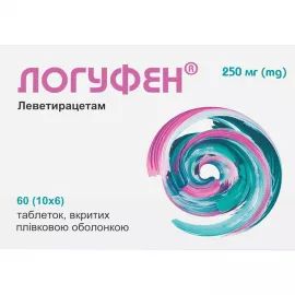 Логуфен, таблетки вкриті плівковою оболонкою, 250 мг, №60 (10х6) | интернет-аптека Farmaco.ua