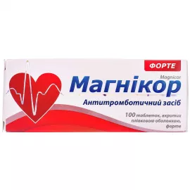 Магнікор Форте, таблетки вкриті плівковою оболонкою, №100 | интернет-аптека Farmaco.ua