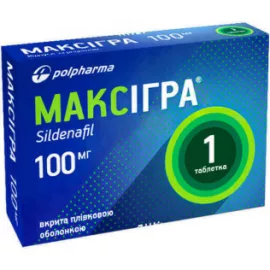 Максігра, таблетки, 100 мг, №1 | интернет-аптека Farmaco.ua