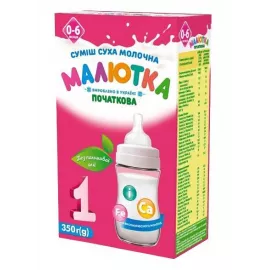 Малютка 1, суха суміш швидкого приготування без варки, з 6 місяців, 350 г | интернет-аптека Farmaco.ua