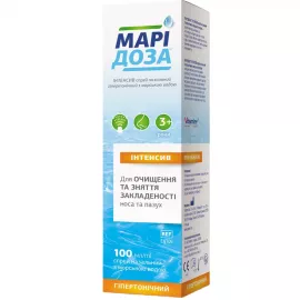 Марідоза Інтенсив, спрей назальний гіпертонічний з морською водою, флакон 100 мл | интернет-аптека Farmaco.ua