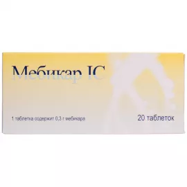 Мебікар ІС, таблетки, 0.3 г, №20 | интернет-аптека Farmaco.ua