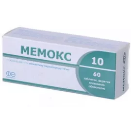 Мемокс 10, таблетки вкриті оболонкою, 10 мг, №60 | интернет-аптека Farmaco.ua
