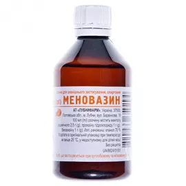 Меновазин, розчин спиртовий для зовнішнього застосування, флакон 100 мл | интернет-аптека Farmaco.ua