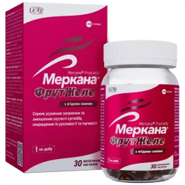 Меркана ФрутЖеле, пастилки с ягодным вкусом, флакон, №30 | интернет-аптека Farmaco.ua