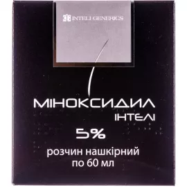 Міноксидил Інтелі, розчин нашкірний, флакон 60 мл, 5%, №1 | интернет-аптека Farmaco.ua