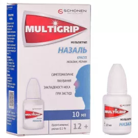 Мультигрип Назаль, капли, флакон 10 мл, 0.1% | интернет-аптека Farmaco.ua