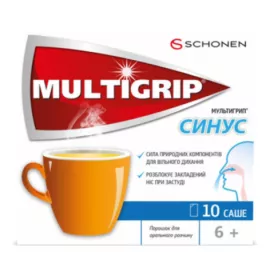 Мультигрип Синус, саше, №10 | интернет-аптека Farmaco.ua