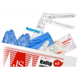 JS №2, набір гінекологічний, оглядовий, (пелюш/рук/бах/дзер/папірець для нотаток), розмір М | интернет-аптека Farmaco.ua