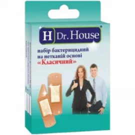 Н Dr. House Класичний, набір: пластир, медичний, на нетканій основі, №15 | интернет-аптека Farmaco.ua