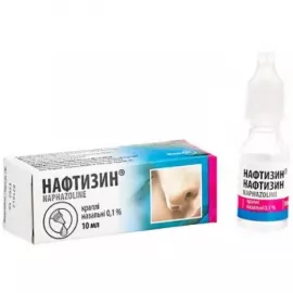 Нафтизин®, капли назальные, флакон 10 мл, 0.1% | интернет-аптека Farmaco.ua