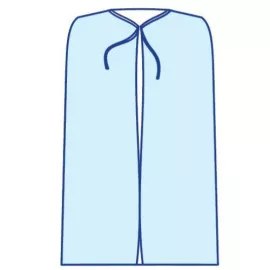 Славна, накидка, медична, для відвідувачів, на зав'язках, спанбонд, стерильна, 110 см | интернет-аптека Farmaco.ua