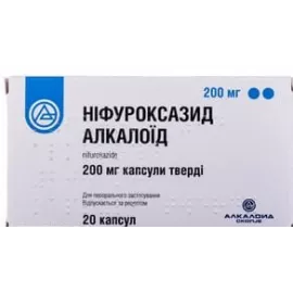 Ніфуроксазид, капсули 200 мг, №20 | интернет-аптека Farmaco.ua