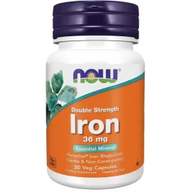 Now Foods Железо, капсулы 36 мг, №30 | интернет-аптека Farmaco.ua