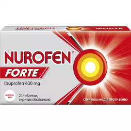 Нурофєн Форте, таблетки, 400 мг, №24 | интернет-аптека Farmaco.ua