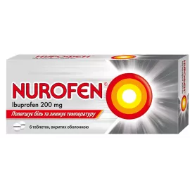 Нурофєн, таблетки, 200 мг, №6 | интернет-аптека Farmaco.ua