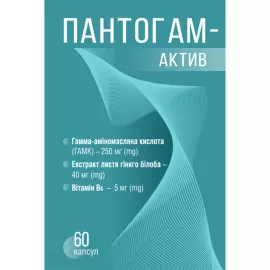 Пантогам-Актив, капсулы 473 мг, №60 | интернет-аптека Farmaco.ua