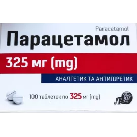Парацетамол, таблетки, 325 мг, №100 | интернет-аптека Farmaco.ua
