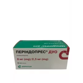 Периндопрес Дуо, таблетки, 8 мг/2.5 мг, №90 (10х9) | интернет-аптека Farmaco.ua