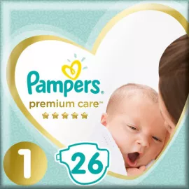 Pampers Premium Care NewBorn, подгузники, 2-5 кг, №26 | интернет-аптека Farmaco.ua