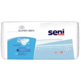 Super Seni, подгузники для взрослых, размер M, тип 2, 75-110 см, №30 | интернет-аптека Farmaco.ua