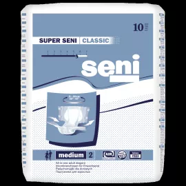 Super Seni Plus, підгузки для дорослих, розмір M, тип 2, 75-110 см, №10 | интернет-аптека Farmaco.ua