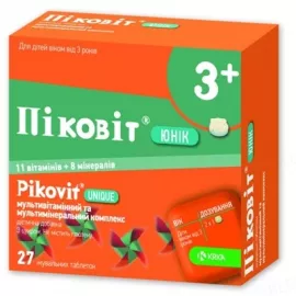 Пиковит® Юник, таблетки покрытые оболочкой, №27 | интернет-аптека Farmaco.ua