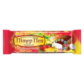 Питер Пен Клубника-Банан с микроэлементами, батончик в молочной глазури, 40 г | интернет-аптека Farmaco.ua
