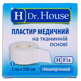 H Dr. House, пластырь, на тканевой основе, 2 см x 500 см, №1 | интернет-аптека Farmaco.ua