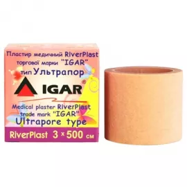 RiverPlast Igar Ультрапор, пластир, на нетканній основі, 3 x 500 см | интернет-аптека Farmaco.ua