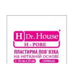 H Dr. House, пластирна пов'язка на нетканій основі, стерильна, 10х15 см | интернет-аптека Farmaco.ua