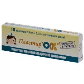 Пластир'ОК®, на тканинній основі, 19x72 мм, №10 | интернет-аптека Farmaco.ua